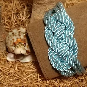 Blue Love Knot Rope Bracelet